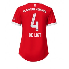 Bayern Munich Matthijs de Ligt #4 kläder Kvinnor 2022-23 Hemmatröja Kortärmad